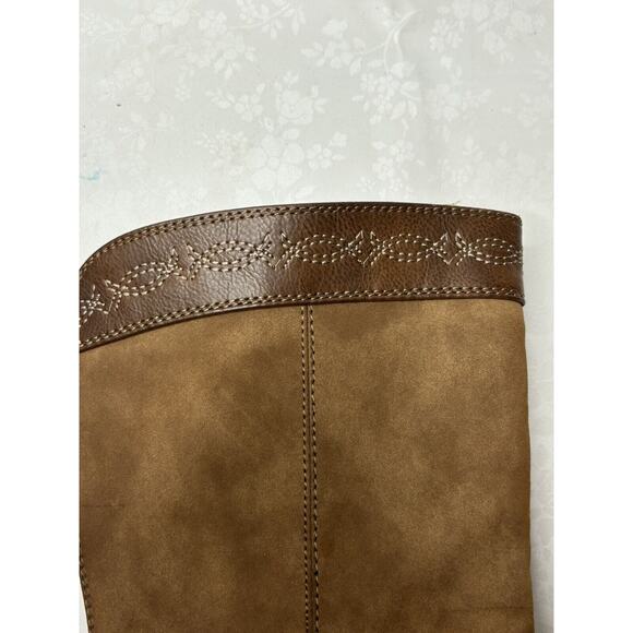 Muk Luks Women's Western Faux Leather Logger Whistler Boots Size 9. SEE PICS - Picture 10 of 10